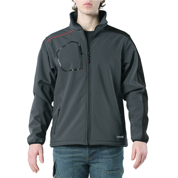 Issa Giacca Kind in Softshell Colore Grigio Antracite TG.L - ISSA LINE - Immagine 2